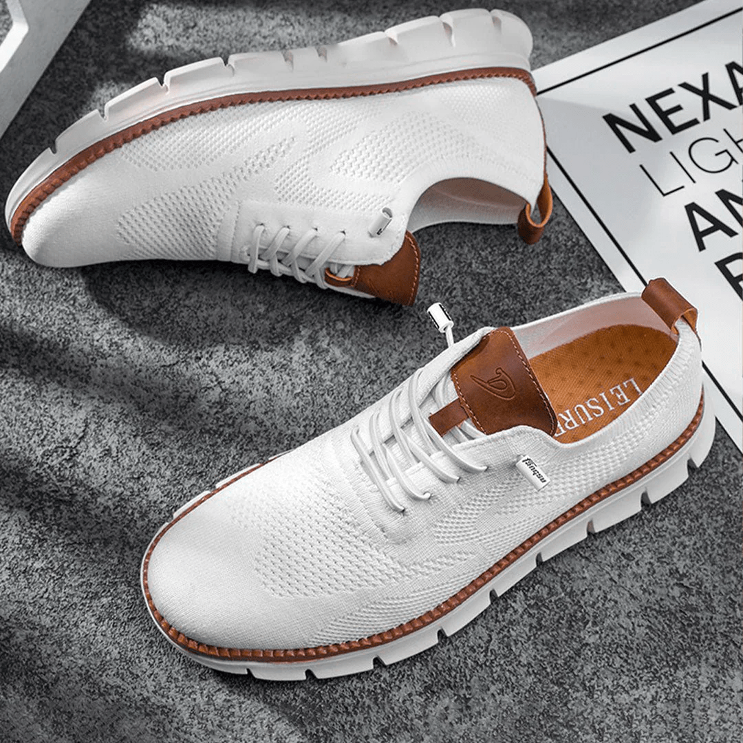 James | Men's Knit Sneakers with Flex Grip Sole