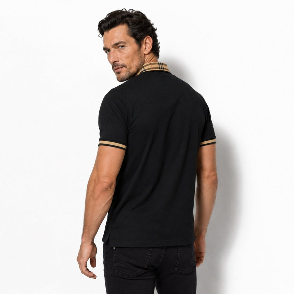 Chance | Men's Elegant Polo Shirt with Check Collar