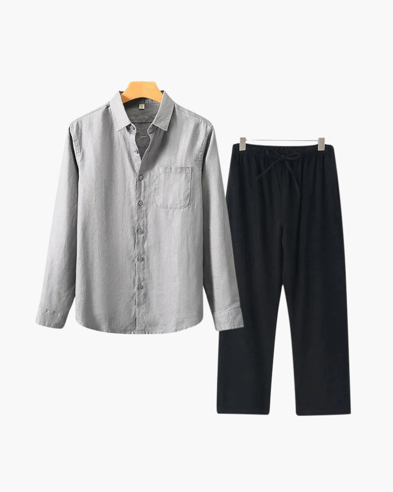 Luke | Men's Classic Two-Piece Shirt with Button Front