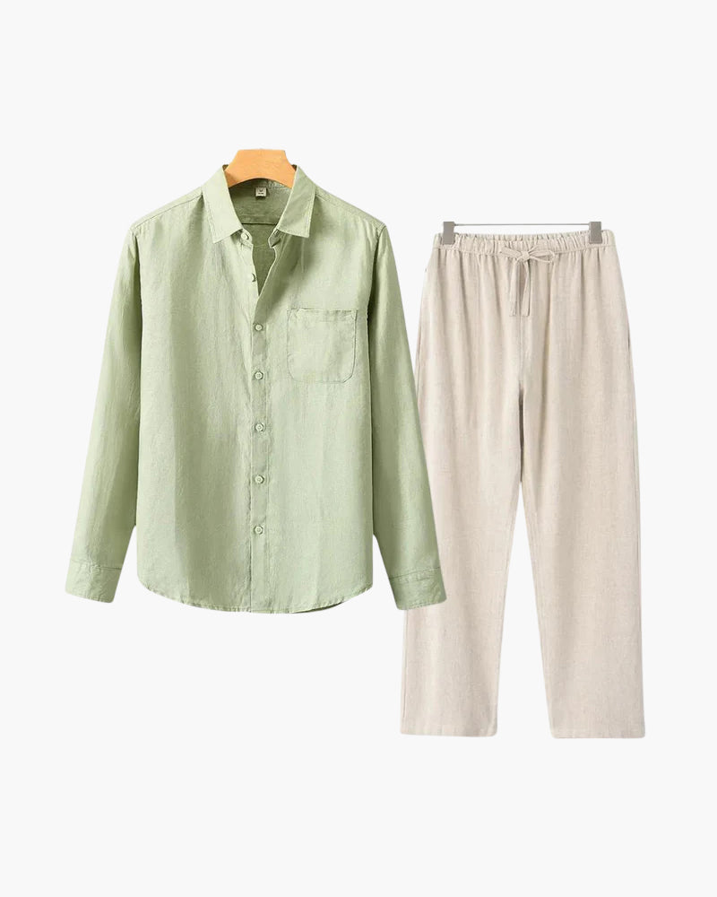 Luke | Men's Classic Two-Piece Shirt with Button Front