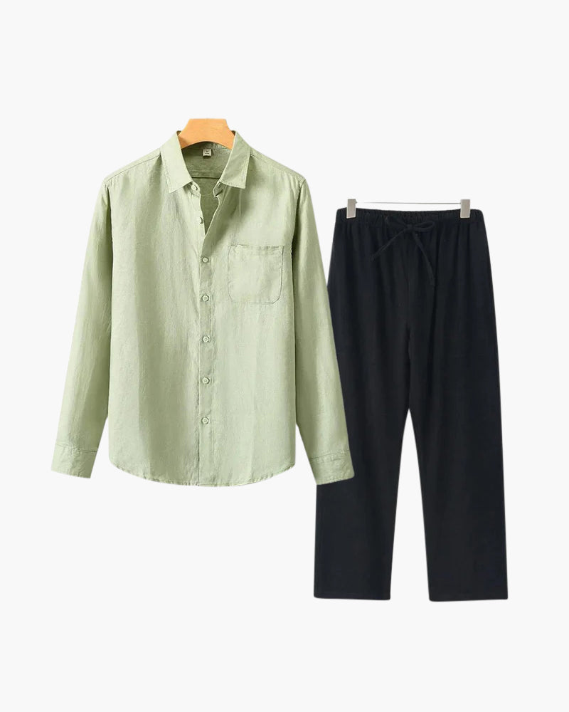 Luke | Men's Classic Two-Piece Shirt with Button Front