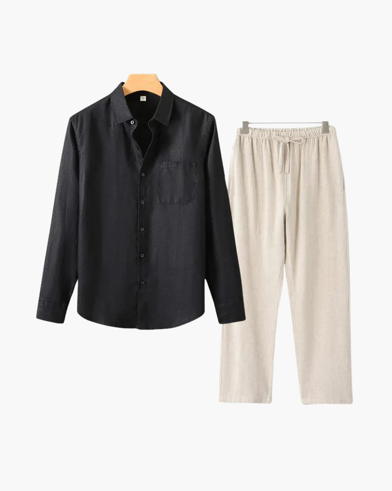 Luke | Men's Classic Two-Piece Shirt with Button Front