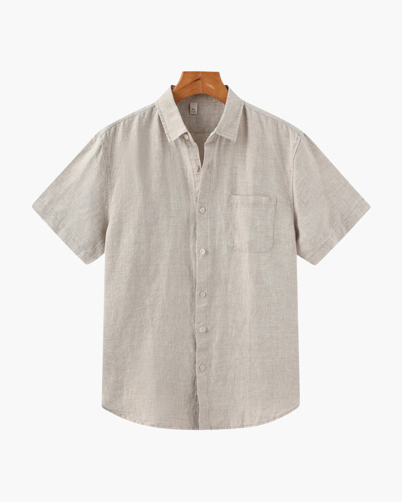 Chandler | Men's Casual Short Sleeve Button Down Shirt with Chest Pocket