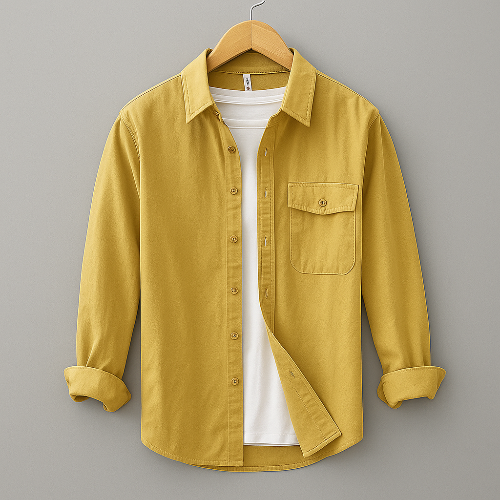 Christopher | Men's Classic Button Down Shirt with Turn-Down Collar
