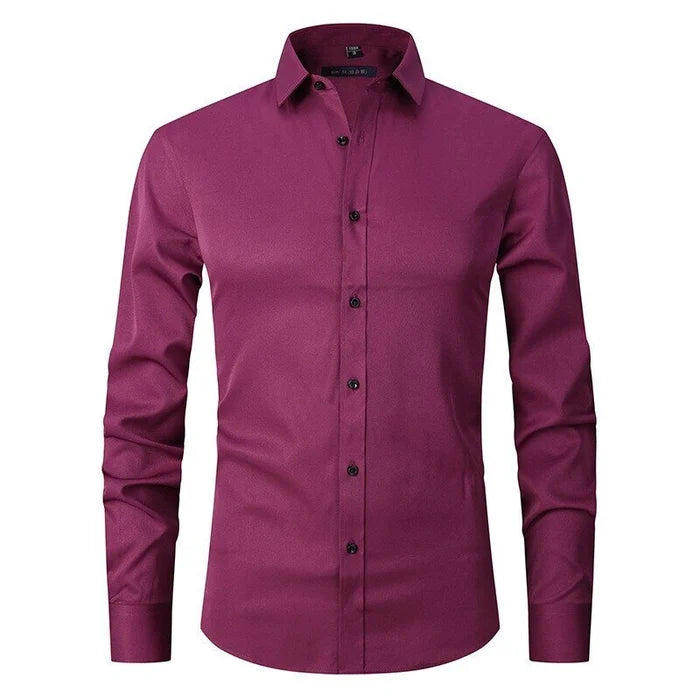 Adrian | Men’s Formal Wear Stretch Shirt with Button Front