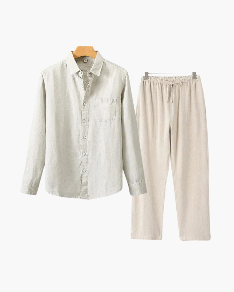 Luke | Men's Classic Two-Piece Shirt with Button Front