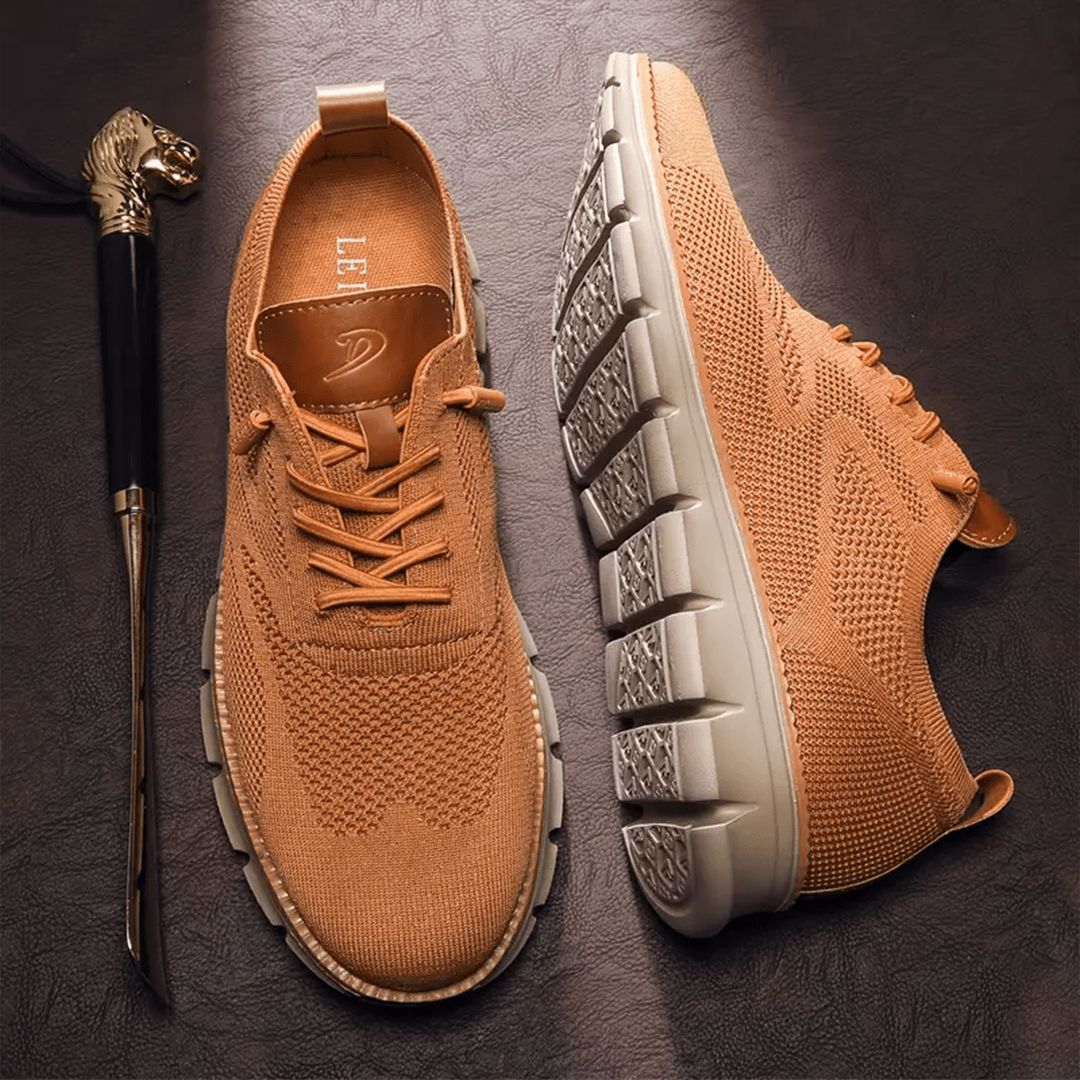 James | Men's Knit Sneakers with Flex Grip Sole
