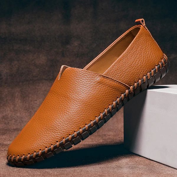 Sean | Men's Vintage Loafers with Hand-Stitched Sole