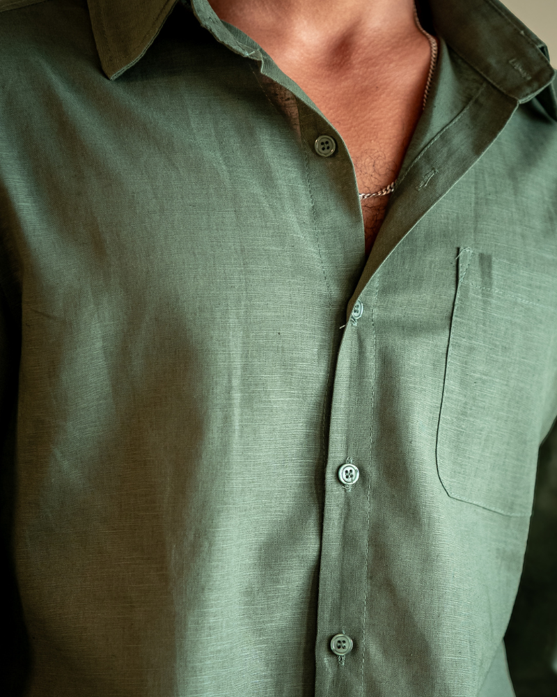 Carlos | Men's Casual Button Down Shirt with Chest Pocket