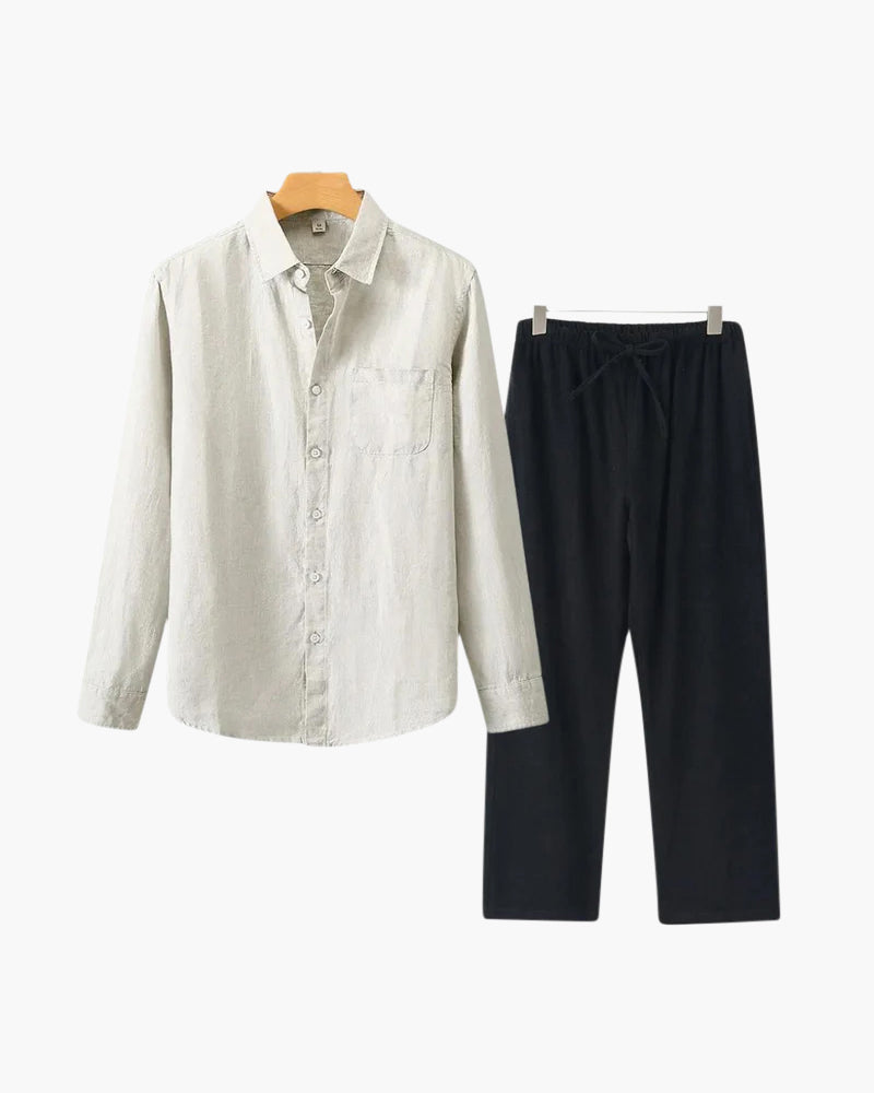 Luke | Men's Classic Two-Piece Shirt with Button Front