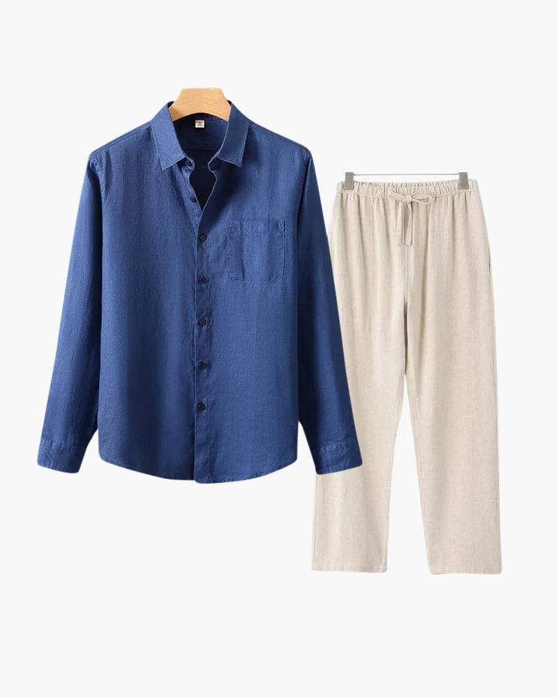 Luke | Men's Classic Two-Piece Shirt with Button Front