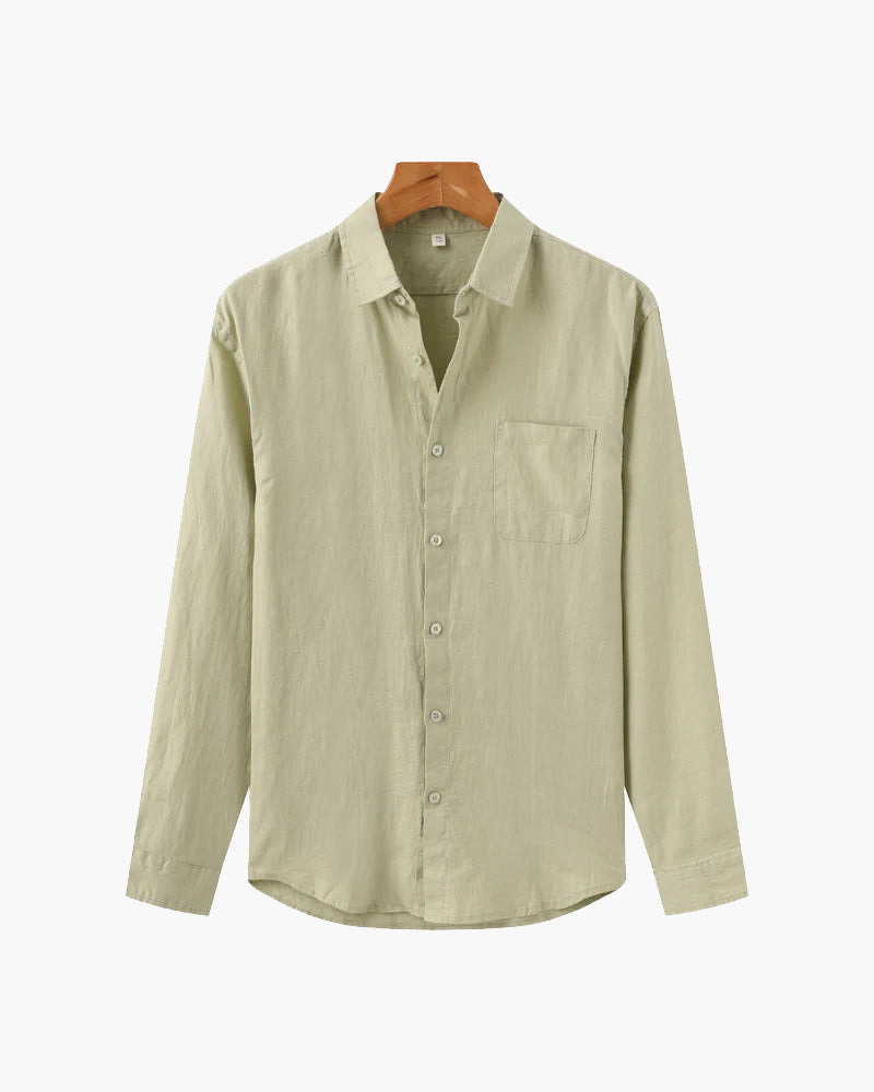 Carlos | Men's Casual Button Down Shirt with Chest Pocket