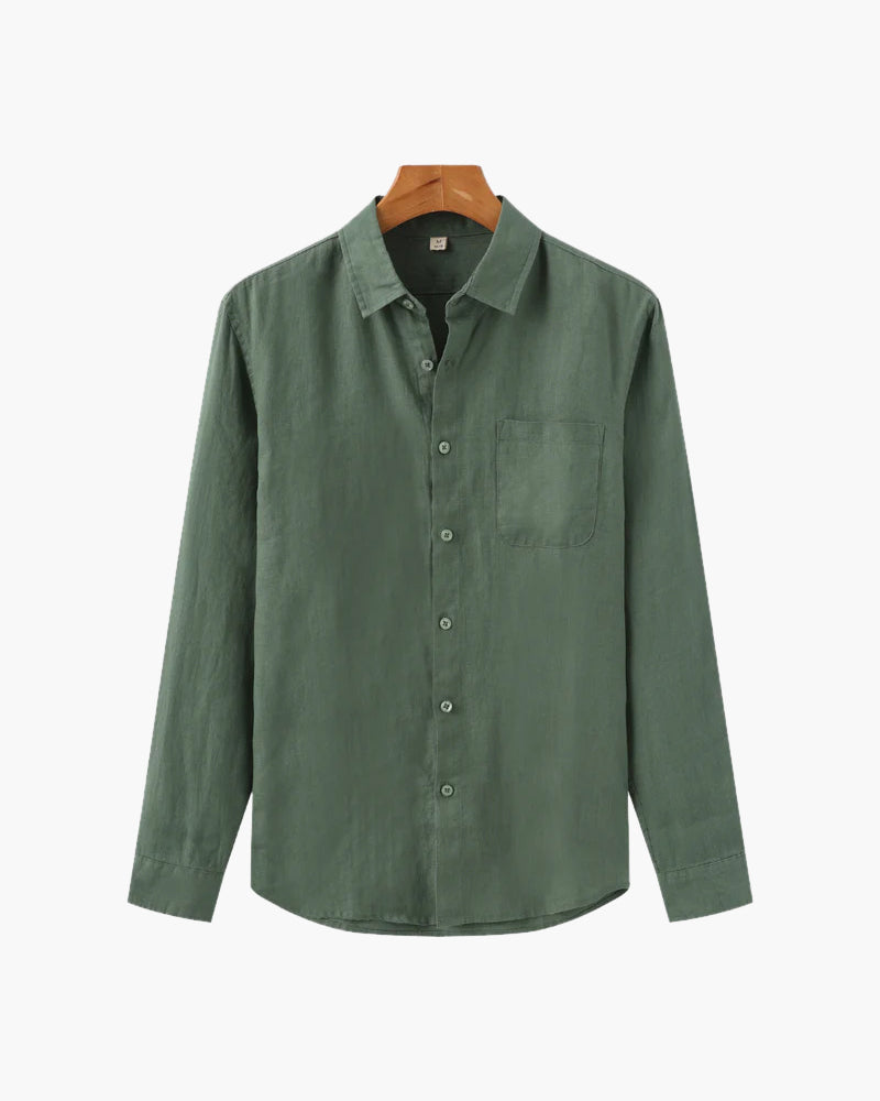 Carlos | Men's Casual Button Down Shirt with Chest Pocket