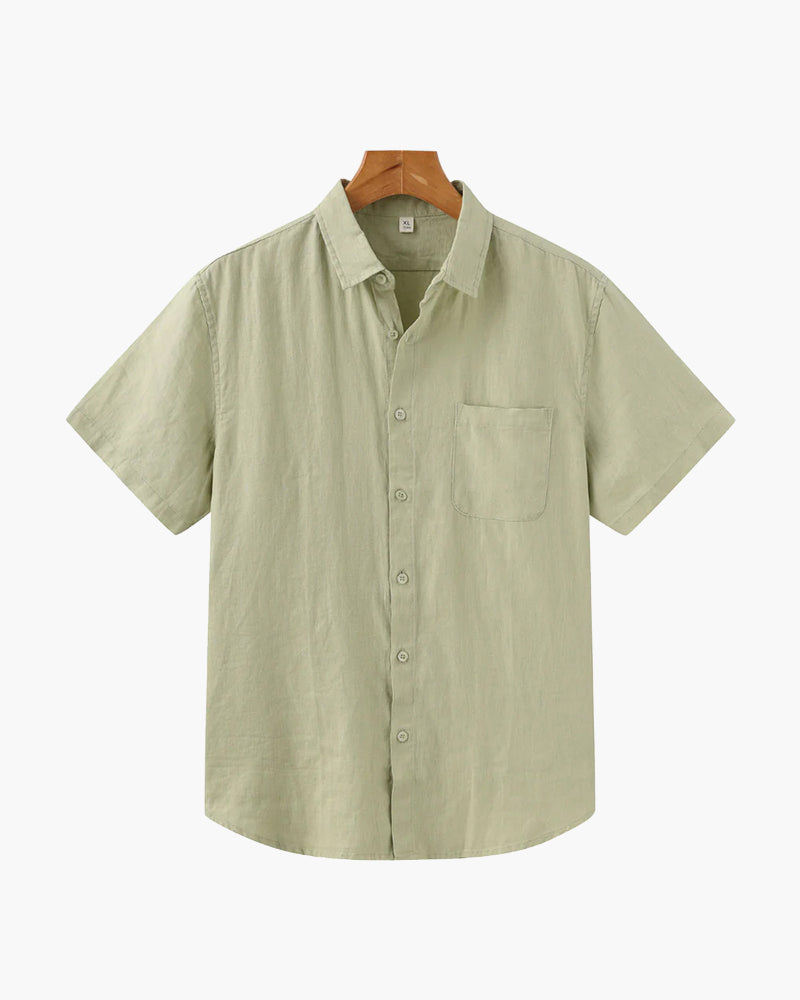 Chandler | Men's Casual Short Sleeve Button Down Shirt with Chest Pocket
