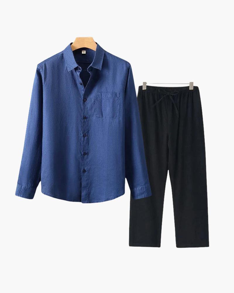 Luke | Men's Classic Two-Piece Shirt with Button Front