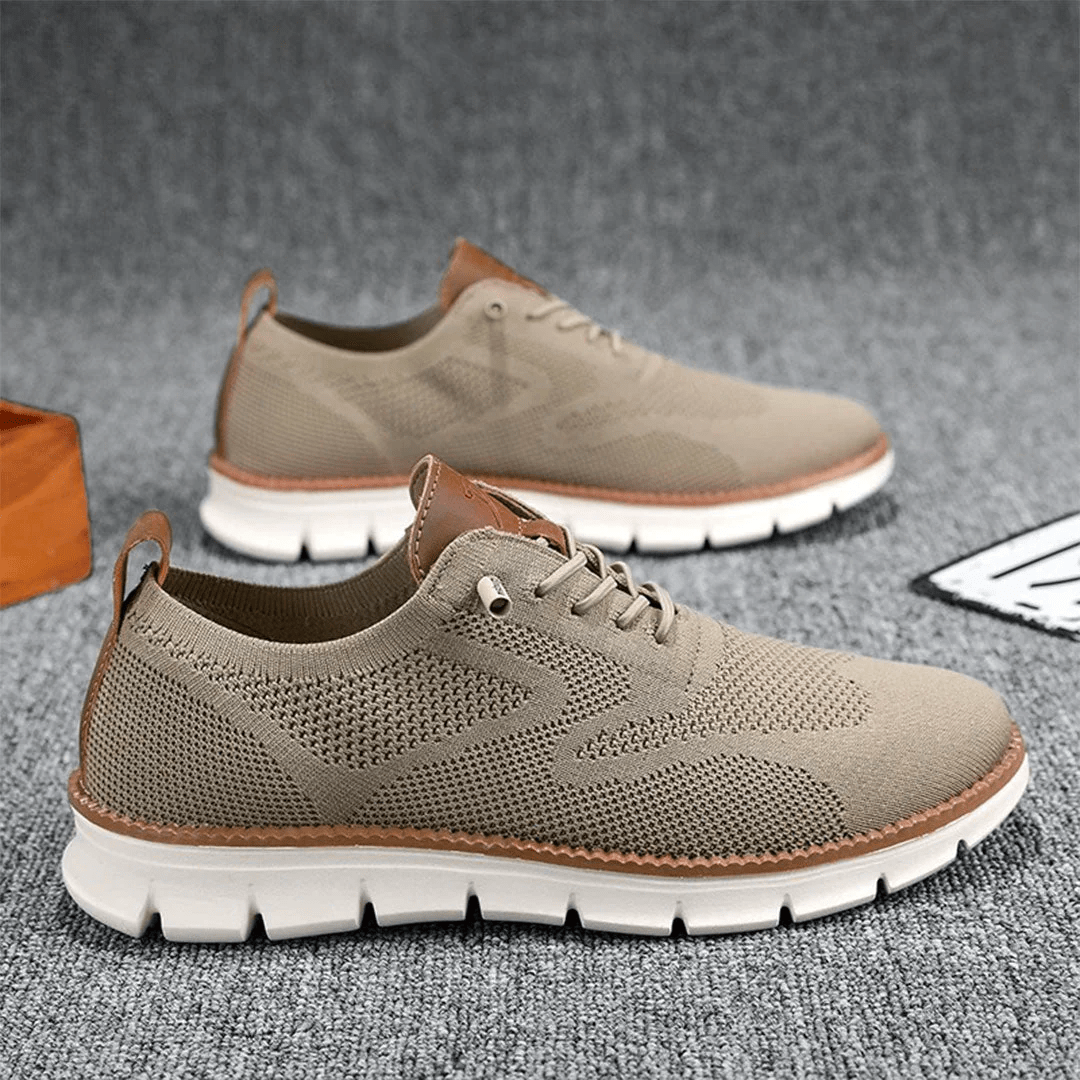 James | Men's Knit Sneakers with Flex Grip Sole