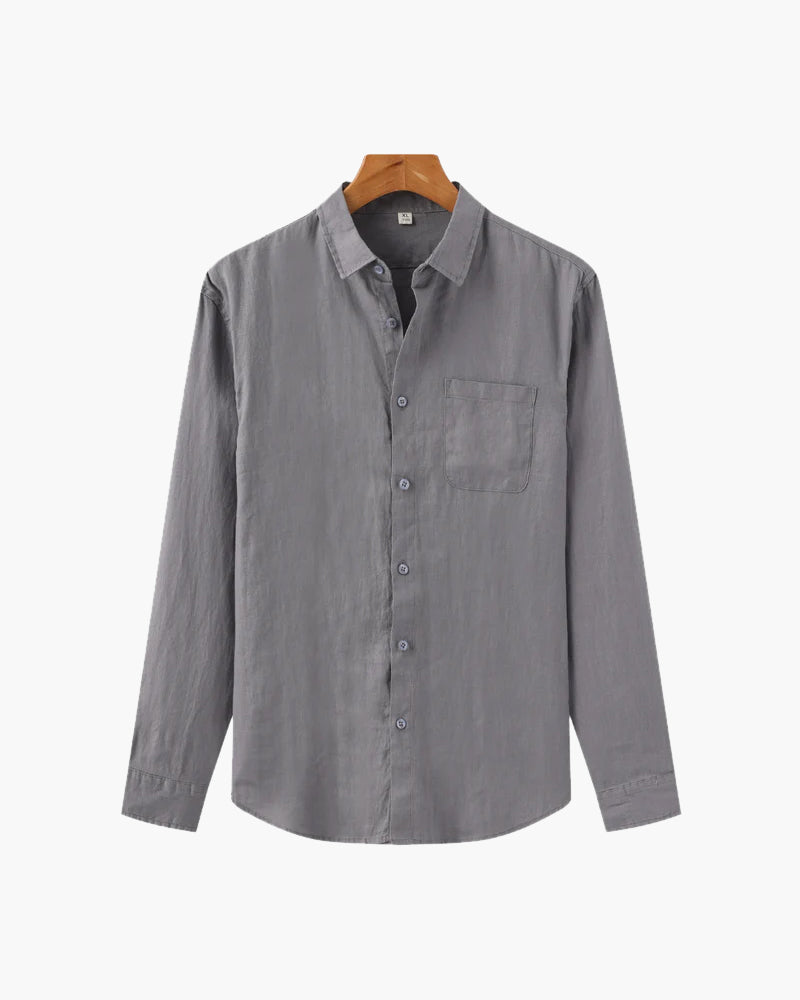 Carlos | Men's Casual Button Down Shirt with Chest Pocket