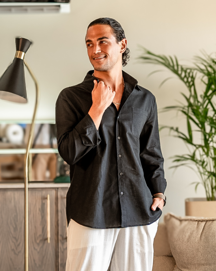 Carlos | Men's Casual Button Down Shirt with Chest Pocket