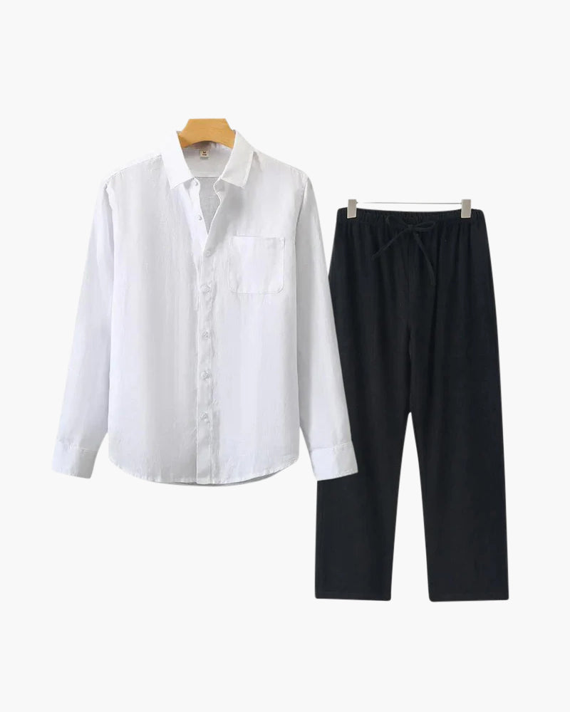 Luke | Men's Classic Two-Piece Shirt with Button Front