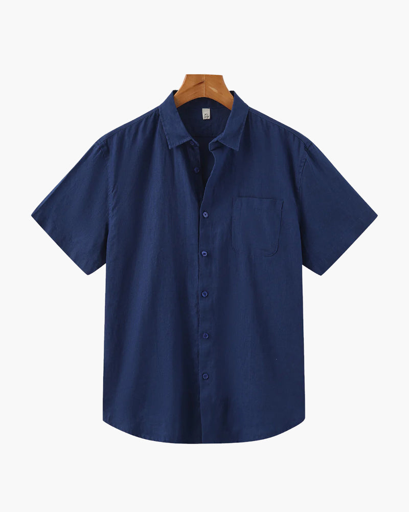 Chandler | Men's Casual Short Sleeve Button Down Shirt with Chest Pocket