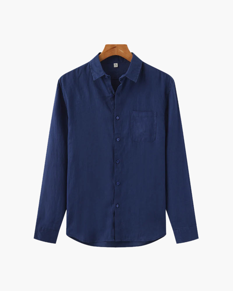 Carlos | Men's Casual Button Down Shirt with Chest Pocket