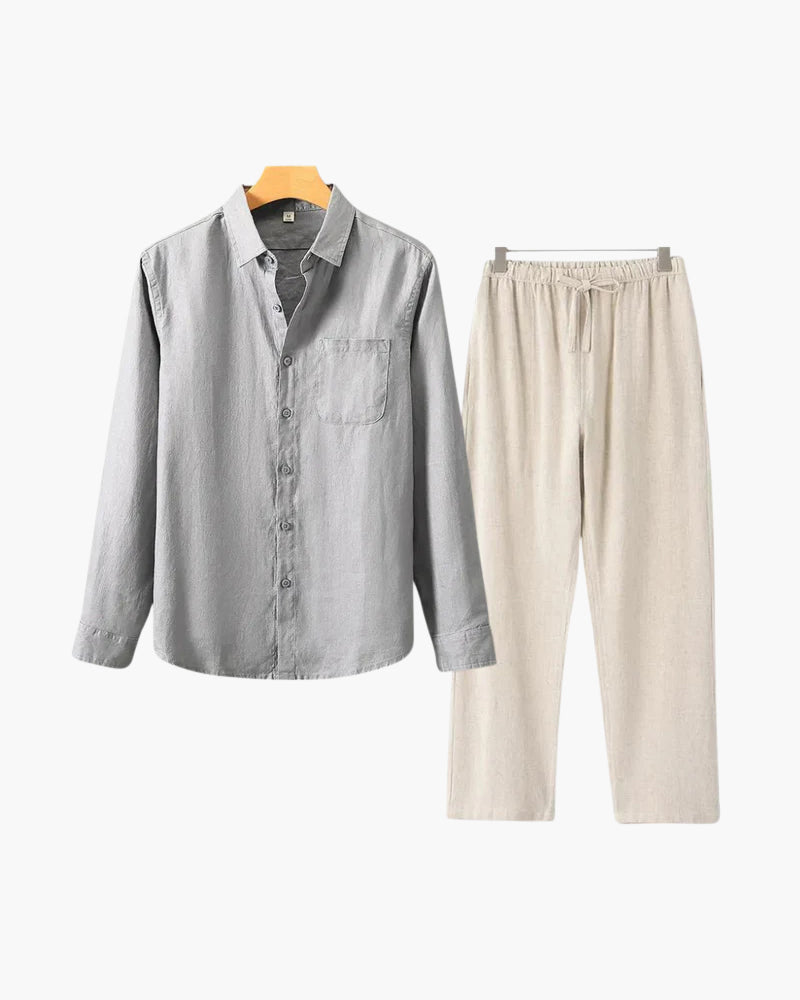 Luke | Men's Classic Two-Piece Shirt with Button Front