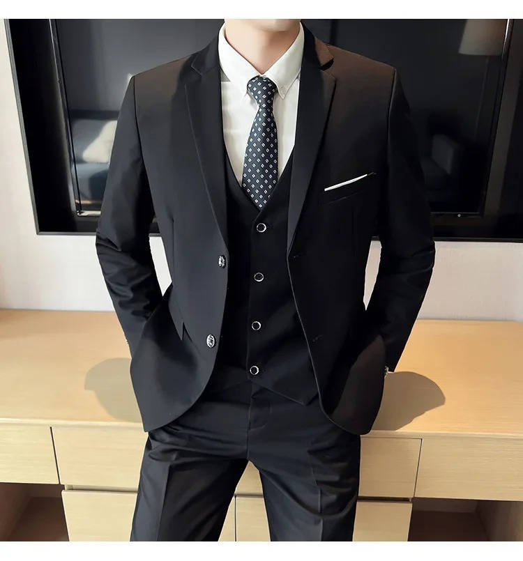 Hugo | Men’s Formal Three Piece Suit with Notch Lapel