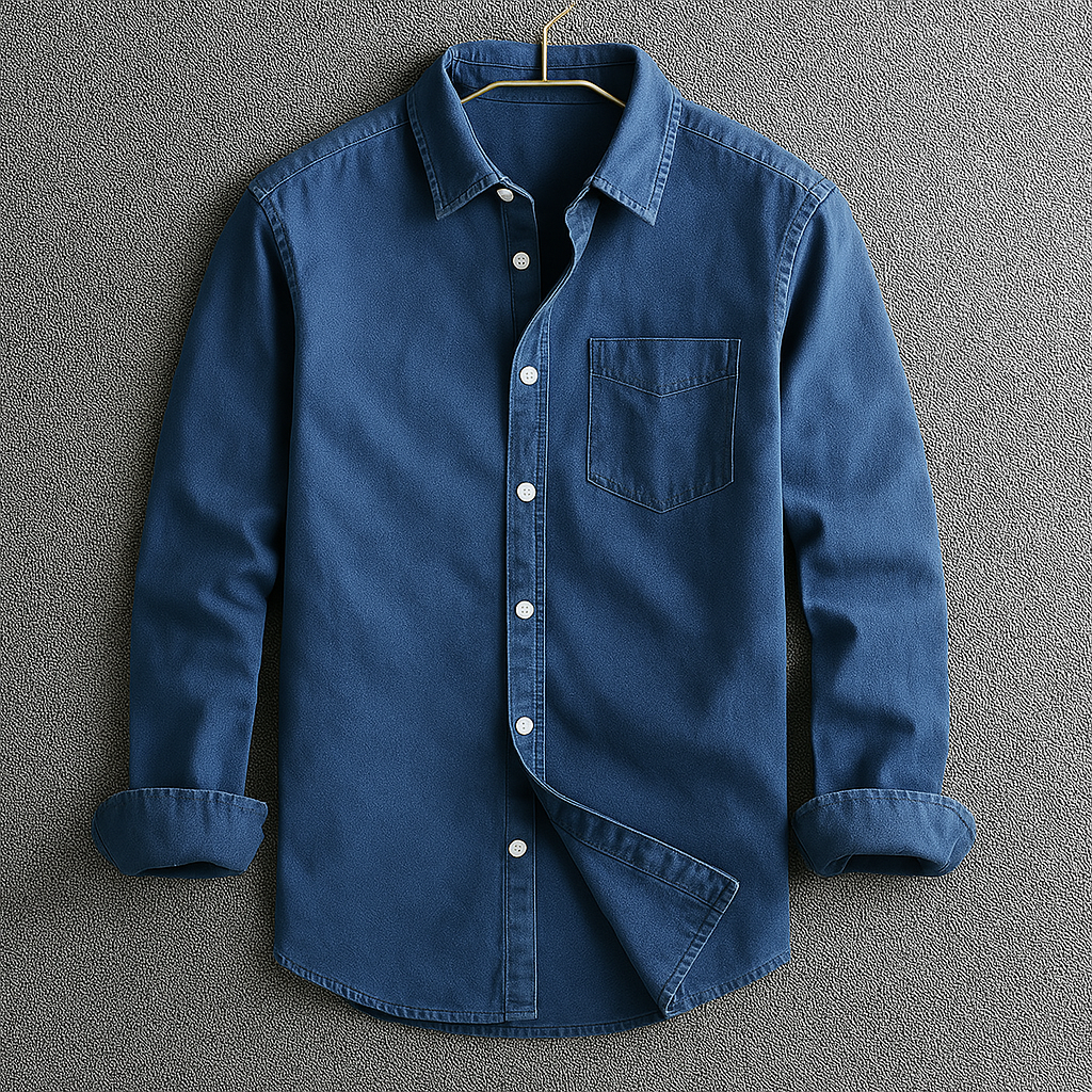 Christopher | Men's Classic Button Down Shirt with Turn-Down Collar