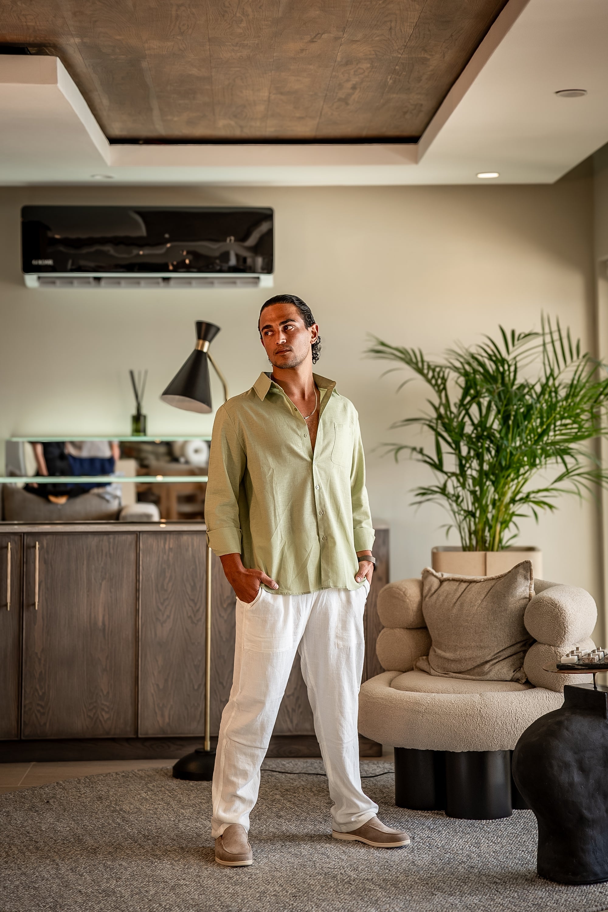 Luke | Men's Classic Two-Piece Shirt with Button Front