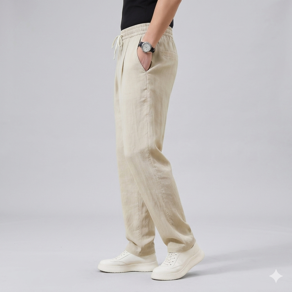 Clarence | Men's Relaxed Summer Pants with Drawstring Waist
