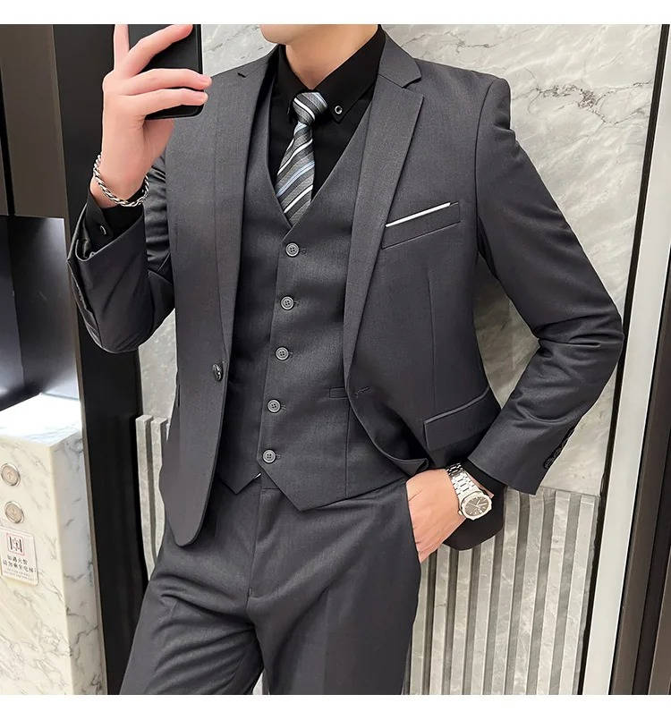 Hugo | Men’s Formal Three Piece Suit with Notch Lapel