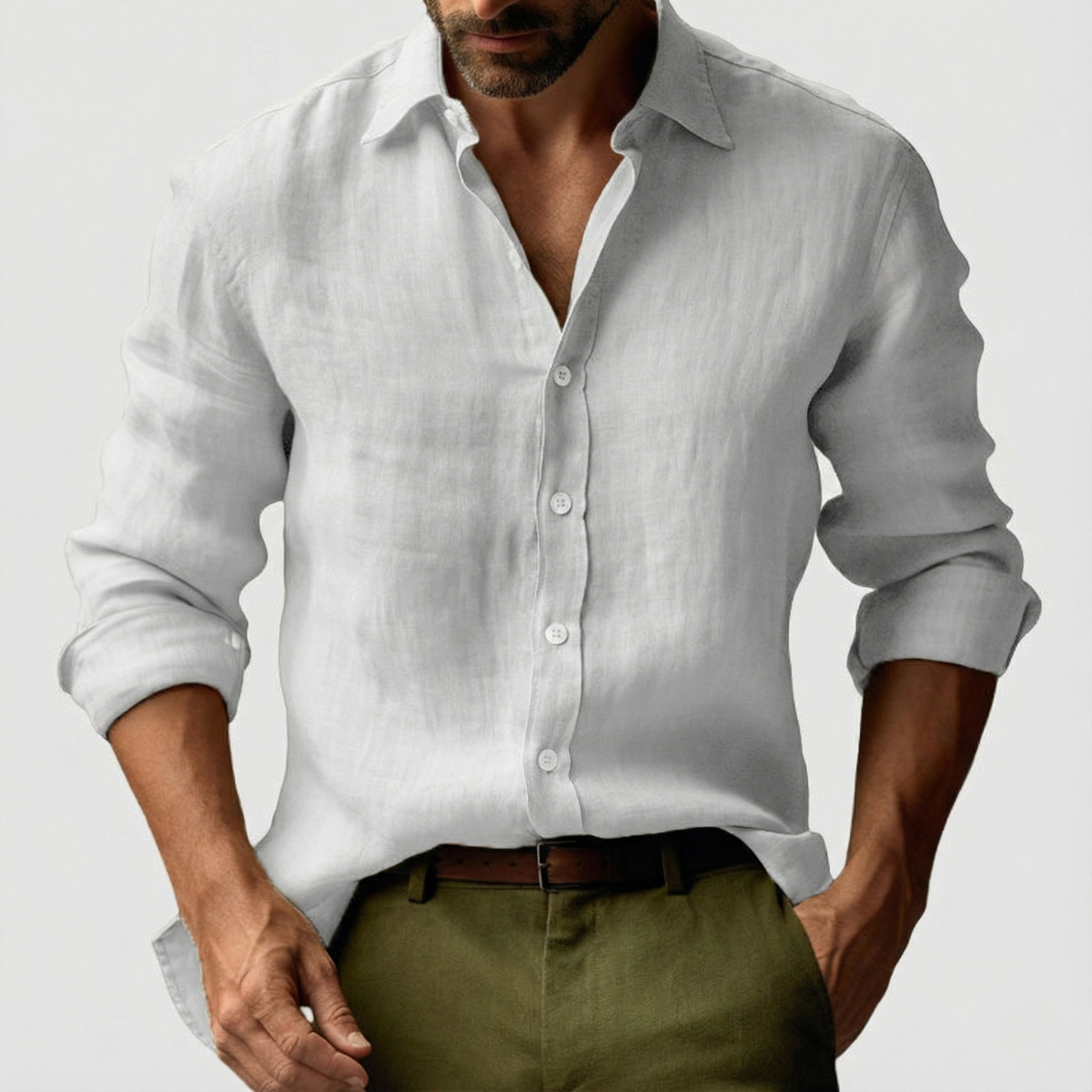 Dylan | Men’s Classic Vintage Shirt with Button Front