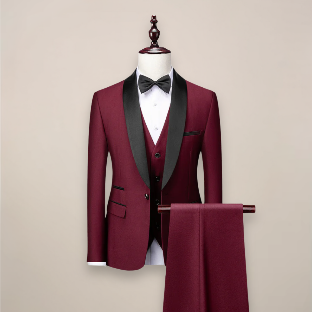 Hunter | Men’s Suit Formal Three Piece Set with Waistcoat and Blazer