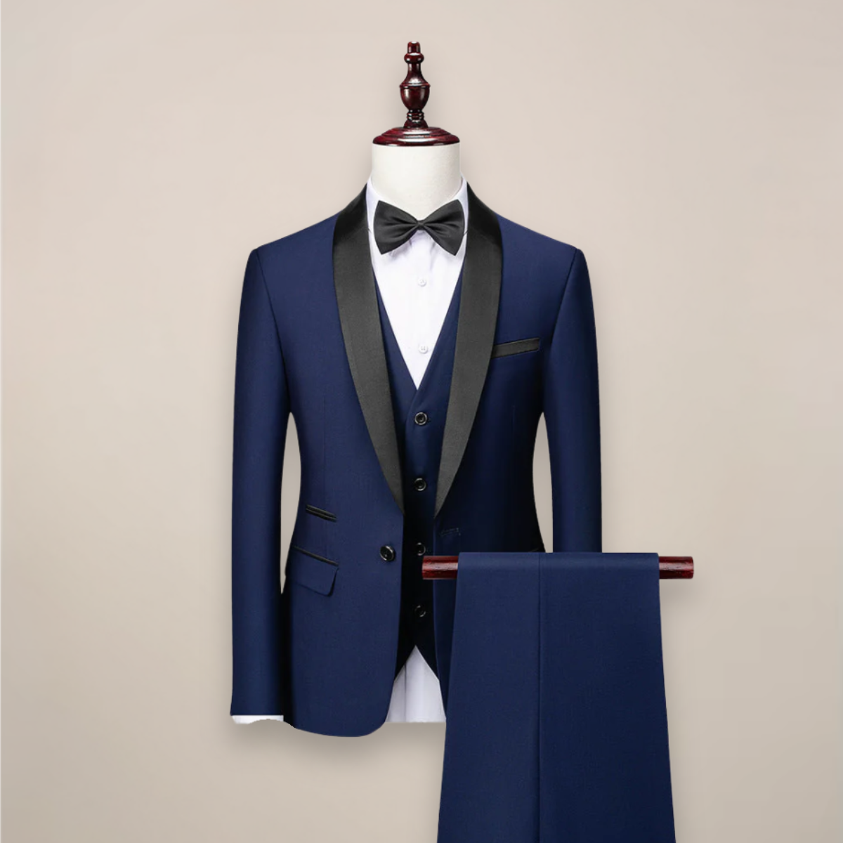 Hunter | Men’s Suit Formal Three Piece Set with Waistcoat and Blazer