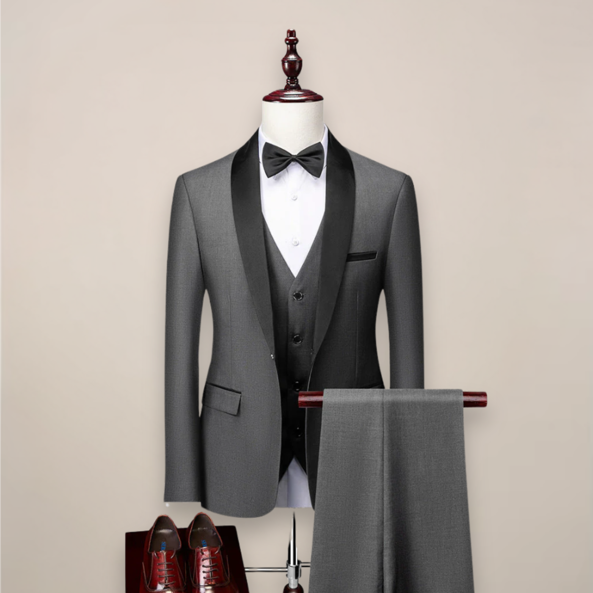 Hunter | Men’s Suit Formal Three Piece Set with Waistcoat and Blazer