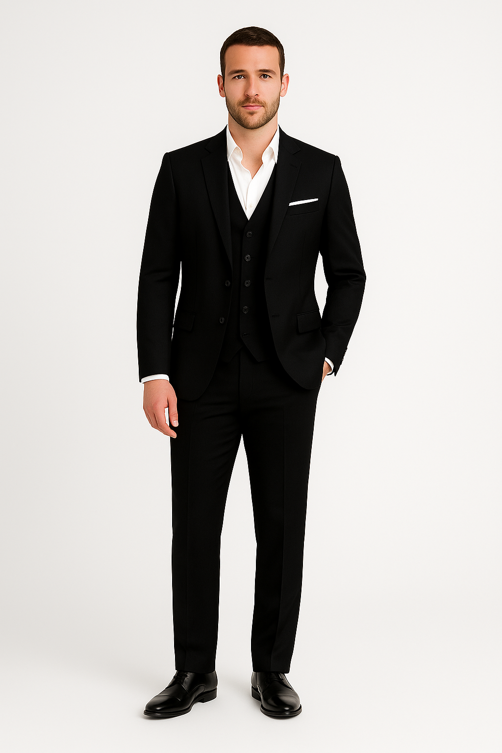 Mark | Men’s Modern Three-Piece Suit Set with Notched Lapel