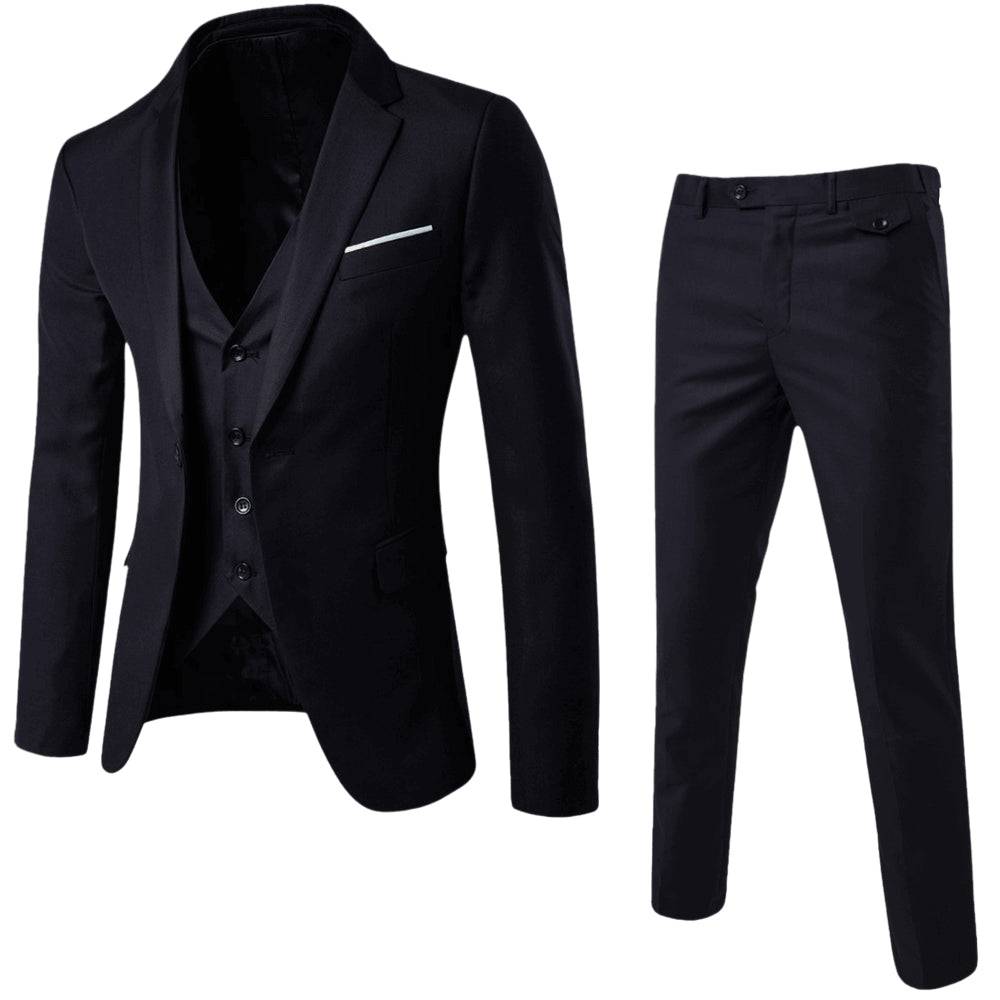 Mark | Men’s Modern Three-Piece Suit Set with Notched Lapel