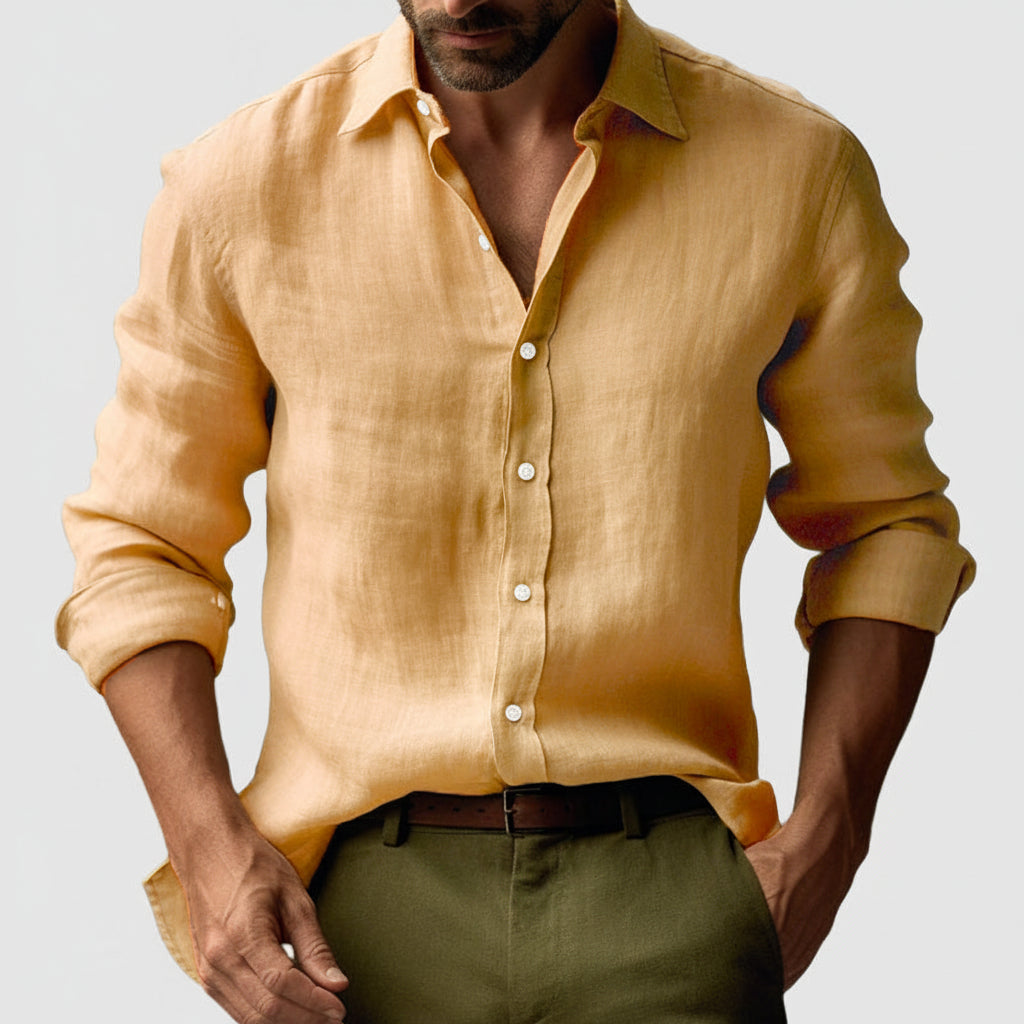 Dylan | Men’s Classic Vintage Shirt with Button Front