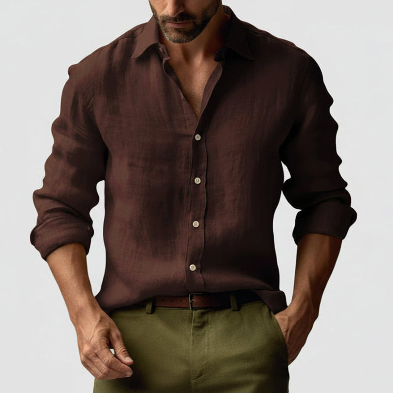 Dylan | Men’s Classic Vintage Shirt with Button Front