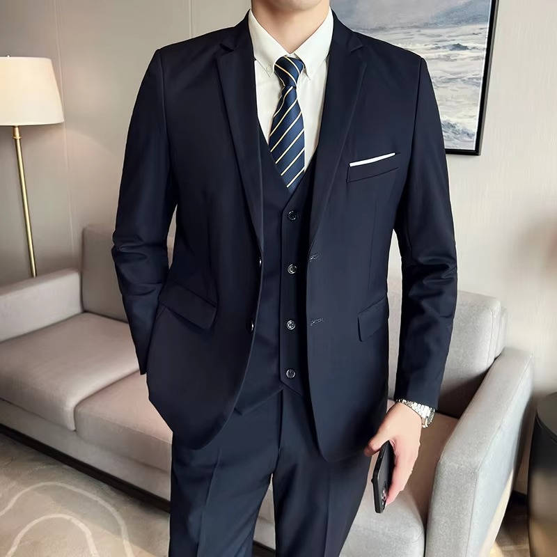 Hugo | Men’s Formal Three Piece Suit with Notch Lapel
