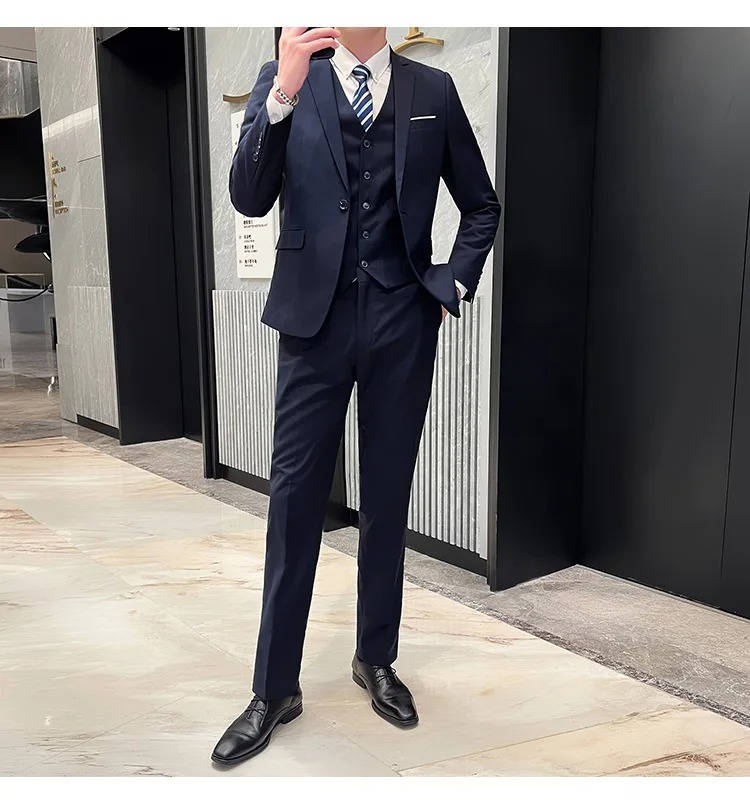 Hugo | Men’s Formal Three Piece Suit with Notch Lapel