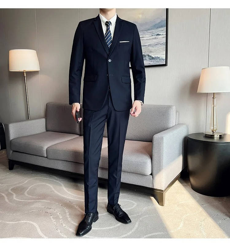 Hugo | Men’s Formal Three Piece Suit with Notch Lapel