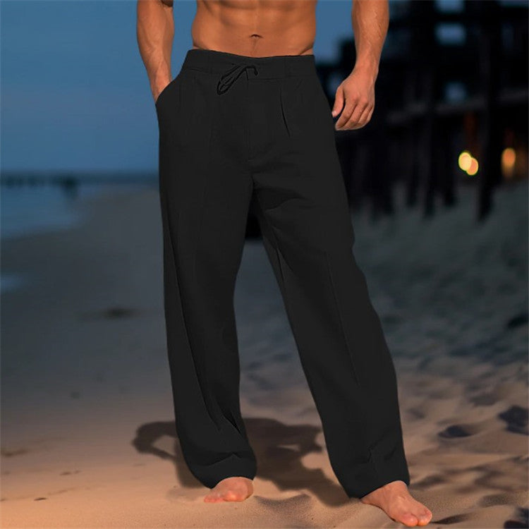 Eric | Men’s Relaxed Beach Pants with Drawstring Waist