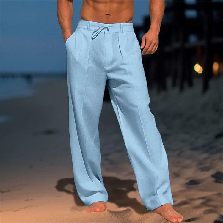 Eric | Men’s Relaxed Beach Pants with Drawstring Waist