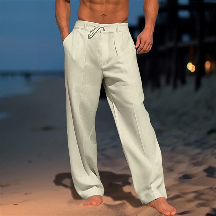 Eric | Men’s Relaxed Beach Pants with Drawstring Waist