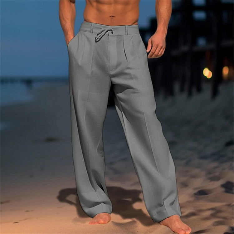 Eric | Men’s Relaxed Beach Pants with Drawstring Waist