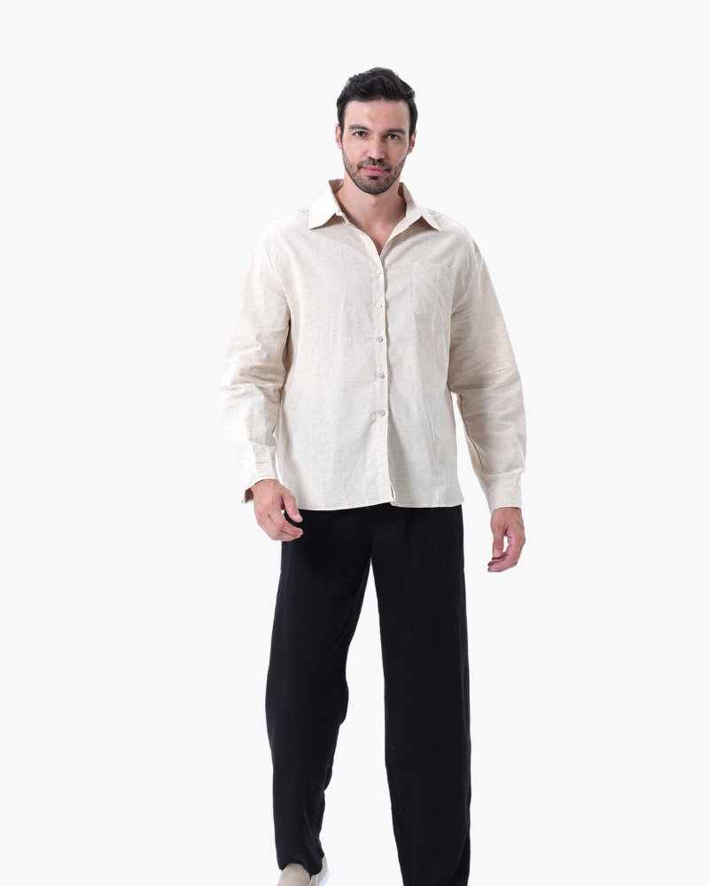 Luke | Men's Classic Two-Piece Shirt with Button Front