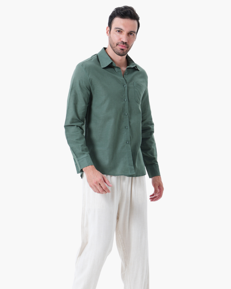 Luke | Men's Classic Two-Piece Shirt with Button Front