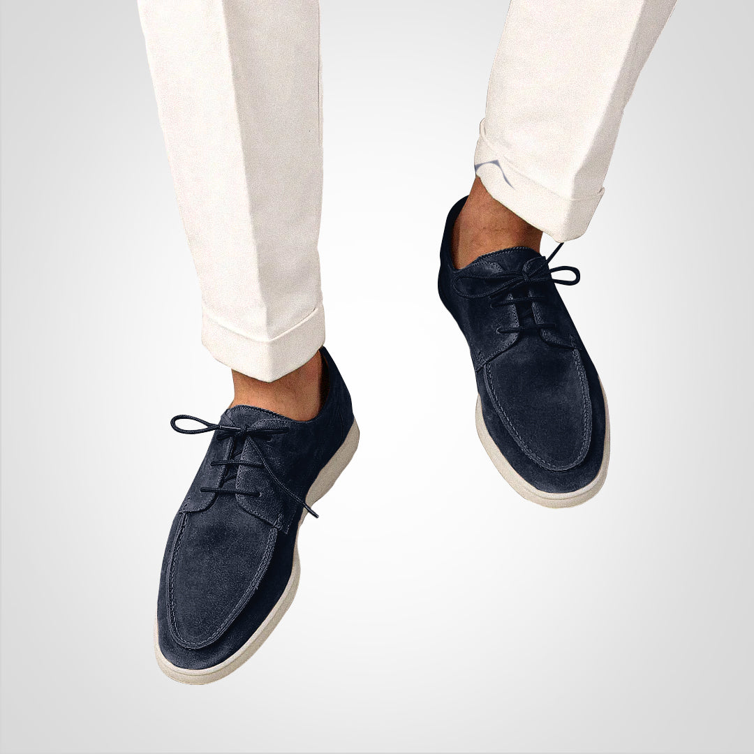 Clayton | Men's Casual Lace-Up Loafers with Contrast Sole