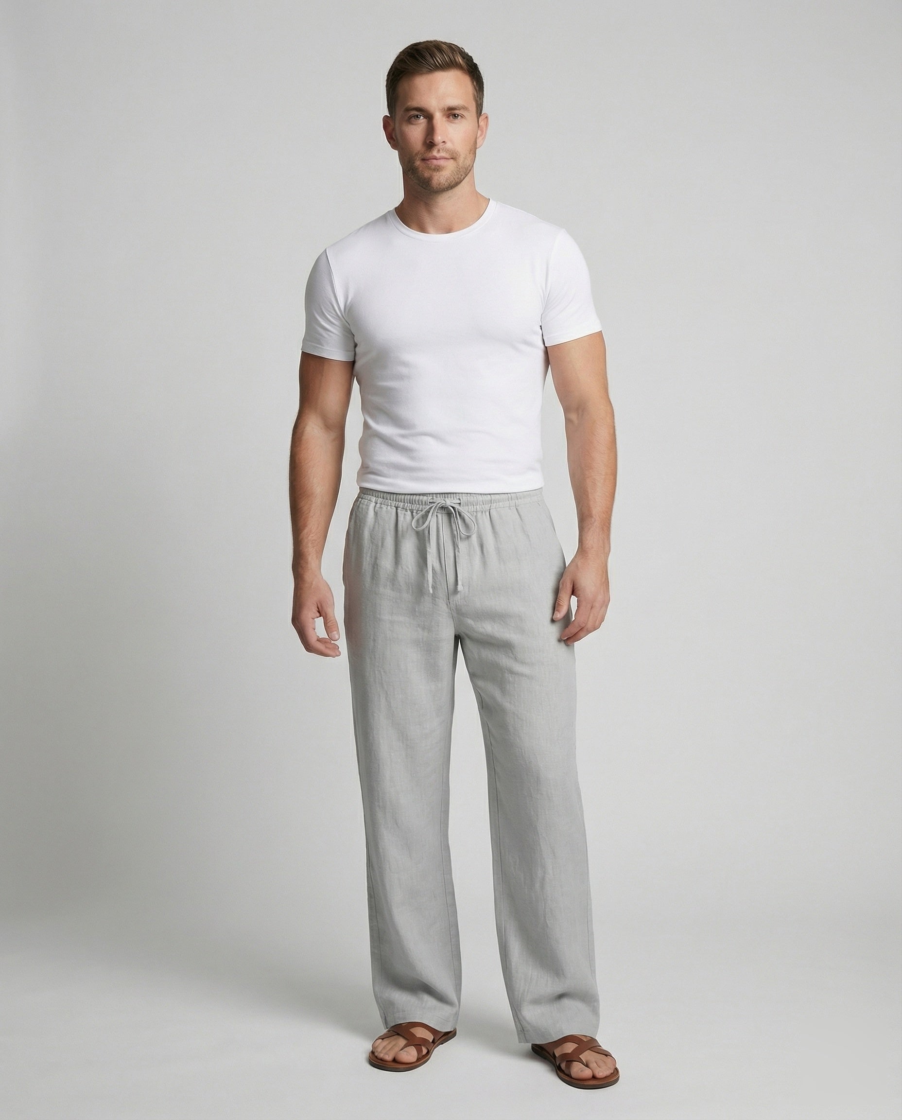 Clarence | Men's Relaxed Summer Pants with Drawstring Waist